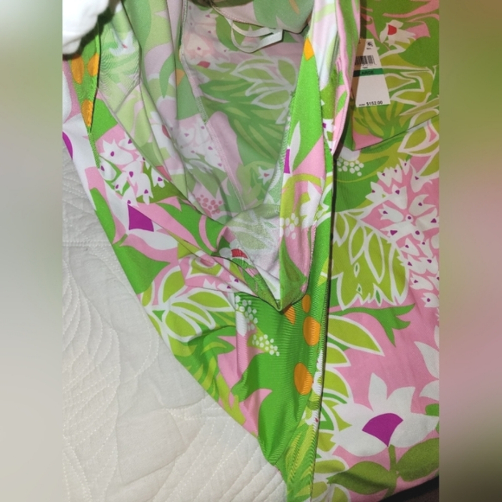 š NWT Trina Turk La Palma Swim Tunic Coverup Dress L - Picture 4 of 4